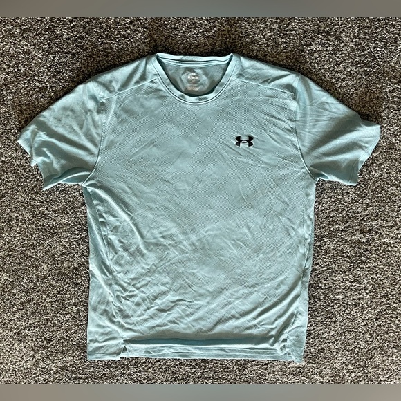 Under Armour Men’s - Loose Aqua Turquoise Camo Short Sleeve T-Shirt - Medium - Picture 1 of 2
